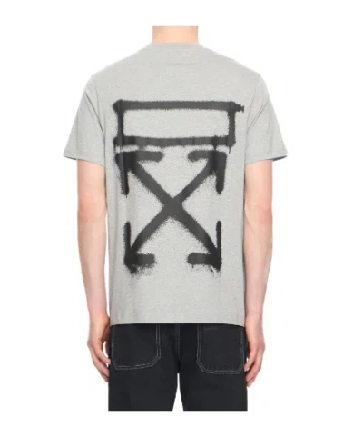 Off-white Logo-print T-shirt In Gray