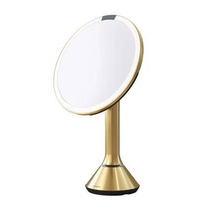 Simplehuman Round Sensor Touch Mirror In Gold