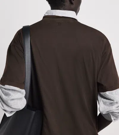 Represent Cotton Initial T-shirt In Brown
