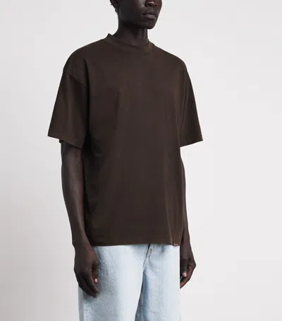Represent Cotton Initial T-shirt In Brown