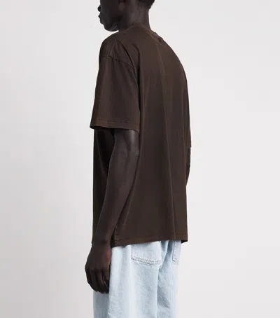 Represent Cotton Initial T-shirt In Brown