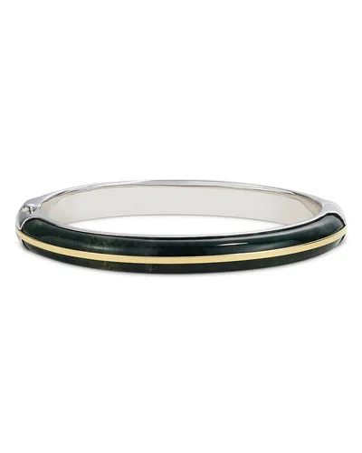 By Pariah Essential Diamond Stacking Cuff Moss Agate In Black