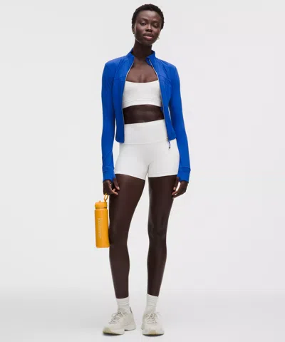 Lululemon Define Cropped Jacket In Blue
