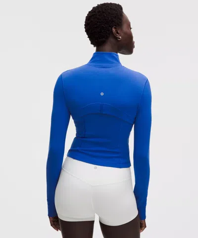 Lululemon Define Cropped Jacket In Blue