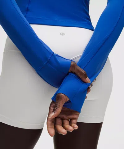 Lululemon Define Cropped Jacket In Blue