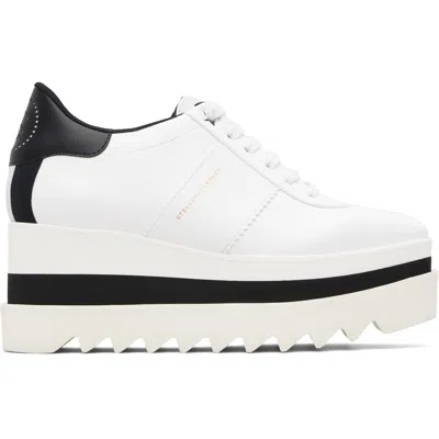Stella Mccartney White Sneak-elyse Platform Sneakers In White