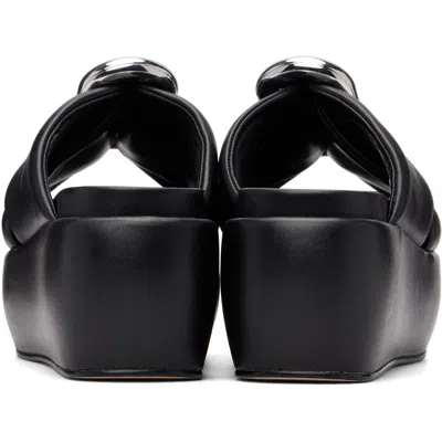 Marc Jacobs The Pop J Marc Platform Wedge Slide Sandal In Black