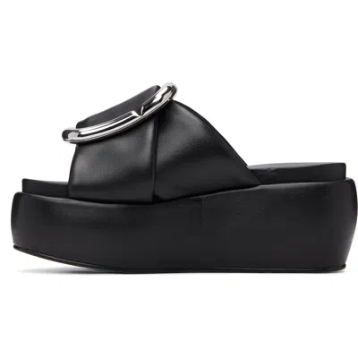 Marc Jacobs The Pop J Marc Platform Wedge Slide Sandal In Black