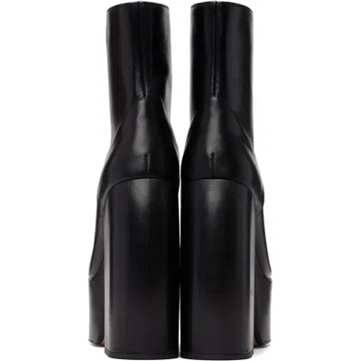 Marc Jacobs The Gigi Platform Ankle Boots In Black