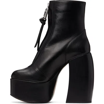 Marc Jacobs The Gigi Platform Ankle Boots In Black