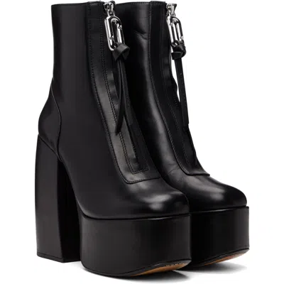 Marc Jacobs The Gigi Platform Ankle Boots In Black