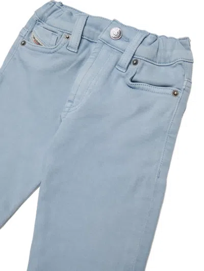 Diesel D-jools Zip-up Jeans In Blue