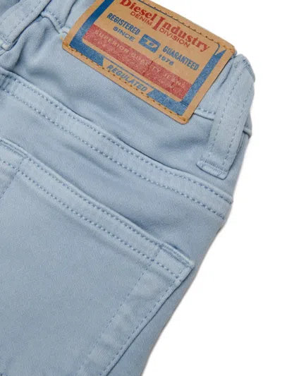 Diesel D-jools Zip-up Jeans In Blue