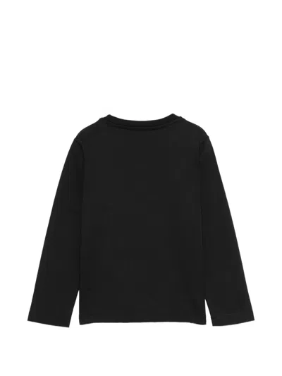 Balmain Logo-print Long-sleeve T-shirt In Black