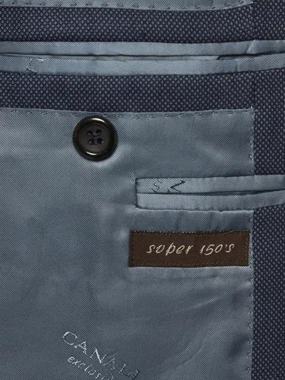Pre-owned Canali Single-breasted Wool Blazer In Blue