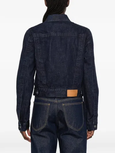 Calvin Klein Collection Lynette Denim Jacket In Blue