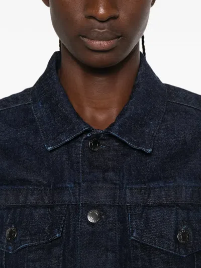Calvin Klein Collection Lynette Denim Jacket In Blue