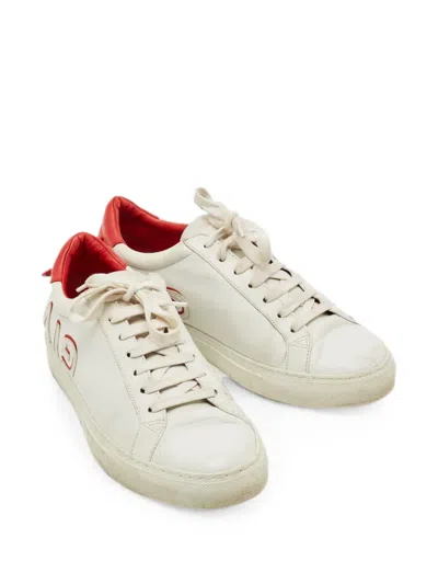 Pre-owned Givenchy Logo Low-top Sneakers In White