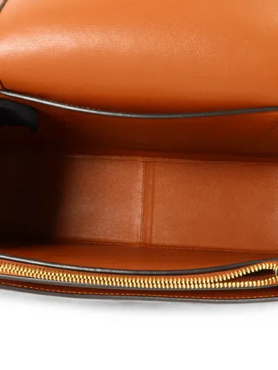 Pre-owned Celine Medium Frame Shoulder Bag In Brown