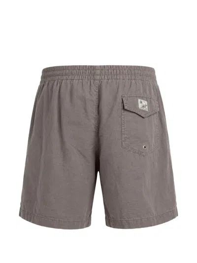 Hartford Drawstring Deck Shorts In Gray