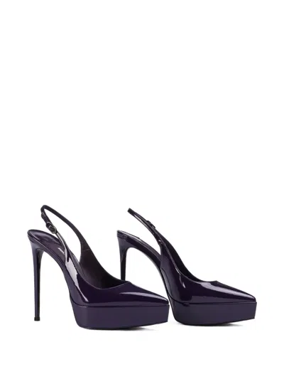 Le Silla Uma Platform Slingback Pumps In Purple