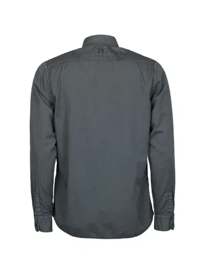 Hannes Roether Long-sleeve Button-up Shirt In Gray