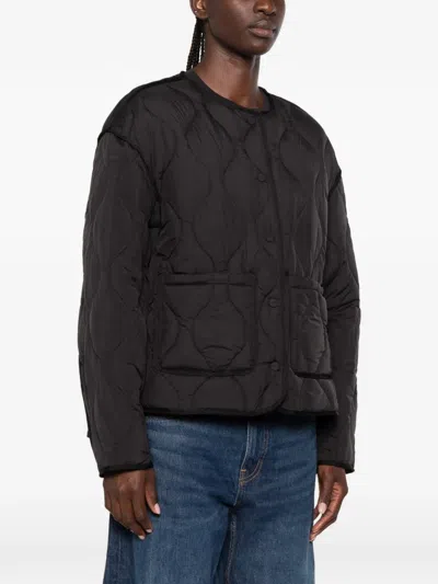 Closed Quilted Jacket In Black