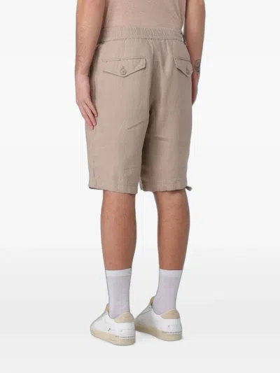 Blauer Elasticated Cargo Shorts In Neutral