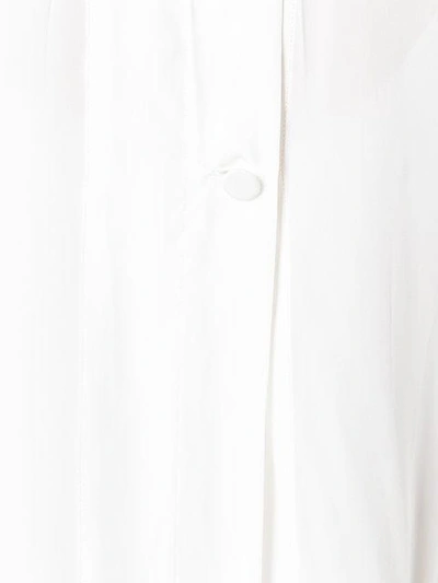 Shop Marni Tie Cuff Shift Dress In White