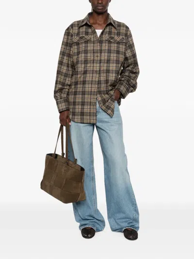 Rohe Western Checked Overshirt In Multi