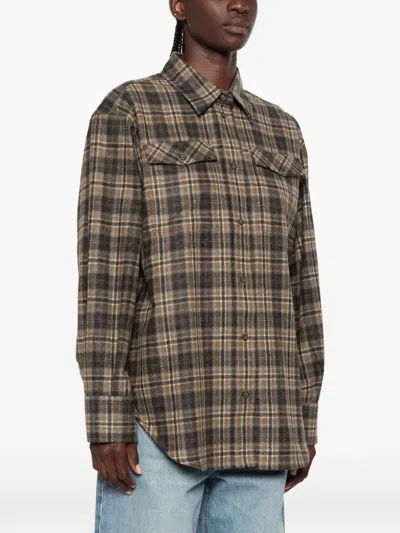 Rohe Western Checked Overshirt In Multi