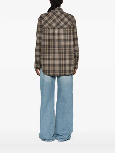 Rohe Western Checked Overshirt In Multi