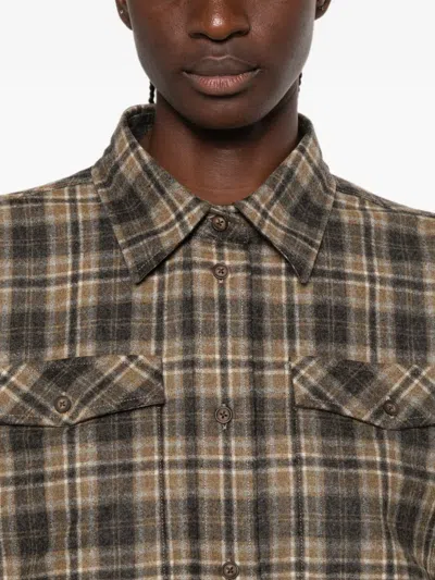 Rohe Western Checked Overshirt In Multi