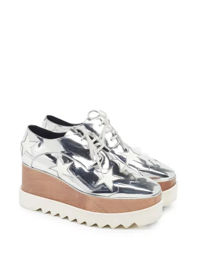 Pre-owned Stella Mccartney Elyse Platform Sneakers In Silver