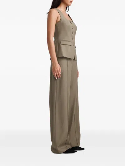 Anna Quan Marisol Button-up Top In Neutral
