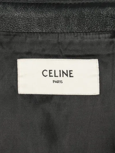 Pre-owned Celine 2010s Leather Jacket In Black