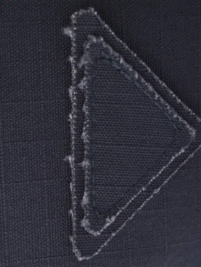 Prada Technical Fabric Baseball Cap In Black