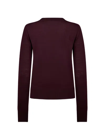 Dsquared2 D2-upside-down Pullover In Burgundy