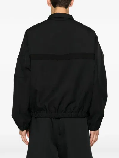 Stussy Zip-up Panelled Jacket In Black