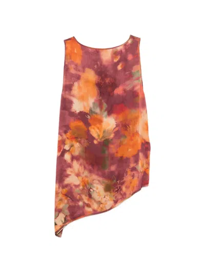 Anna Molinari Asymmetric Top In Red