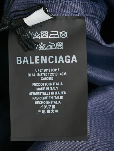 Pre-owned Balenciaga Wfp Oversized Jacket In Blue