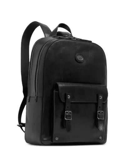 The Bridge Buckle-detail Leather Backpack In Pattern