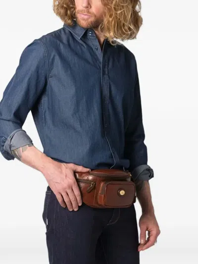 The Bridge Leather Belt Bag In Pattern