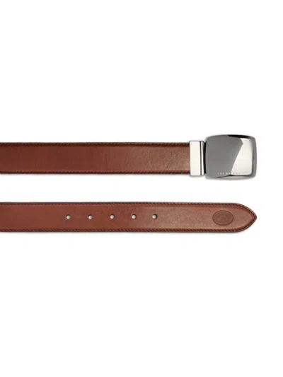 The Bridge Reversible Leather Belt In Pattern