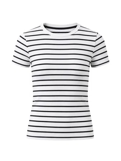 Patrick Assaraf Striped-pattern T-shirt In Multi