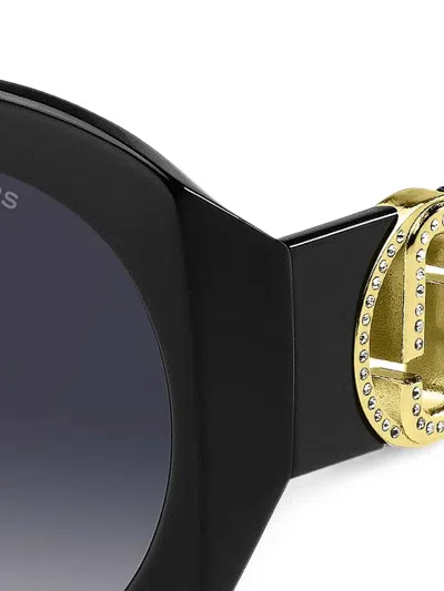 Marc Jacobs Round-frame Sunglasses In Black