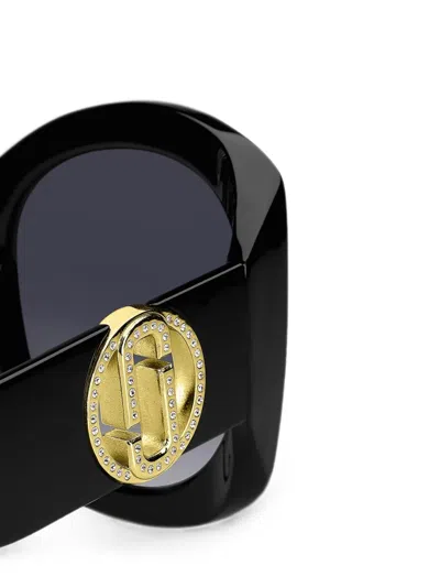 Marc Jacobs Round-frame Sunglasses In Black