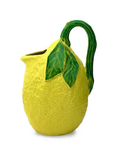 Bitossi Home Lemon-shaped Pitcher In Yellow