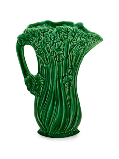 Bitossi Home Celery-motif Pitcher In Green