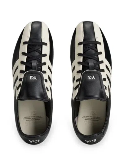 Y-3 Logo-print Panelled Sneakers In Black